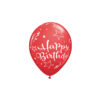 Red Happy Birthday Latex Balloons 12inch 10pk