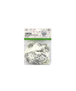 Alternative view of White Happy Birthday Latex Balloons 12inch 10pk