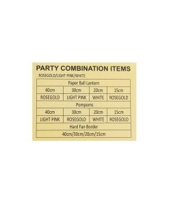 Rose Gold/Light Pink/White Decoration Wall Kit