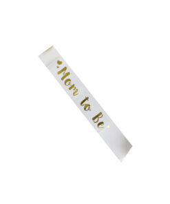Alternative view of White Foil Mum To Be Sash