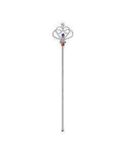 Sparkly wand with crown design in length of 40cm