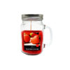Strawberry Scented Candle In Glass Jar