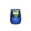 Citronella candle in blue glass jar