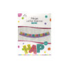 "Happy Birthday" fringe letter banner in length of 1.8m