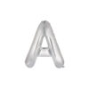 Silver foil balloon in letter "A" design