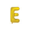 Gold foil balloon in letter "E" design
