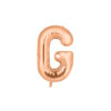 Rose gold foil balloon in letter "G" design