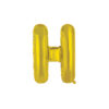 Gold foil balloon in letter "H" design