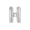 Silver foil balloon in letter "H" design