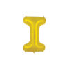 Gold foil balloon in letter "I" design