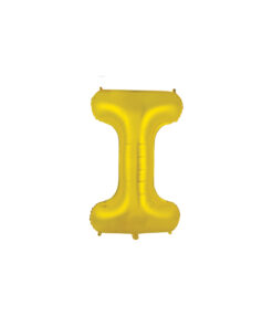 Gold foil balloon in letter "I" design