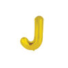 Gold foil balloon in letter "J" design