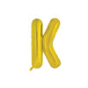 Gold foil balloon in letter "K" design