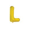 Gold foil balloon in letter "L" design