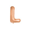 Rose gold foil balloon in letter "L" design