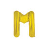 Gold foil balloon in letter "M" design