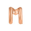 Rose gold foil balloon in letter "M" design