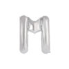 Silver foil balloon in letter "M" design