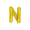 Gold foil balloon in letter "N" design