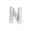 Silver foil balloon in letter "N" design