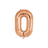 Rose gold foil balloon in letter "O" design