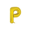 Gold foil balloon in letter "P" design