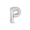 Silver foil balloon in letter "P" design
