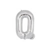 Silver foil balloon in letter "Q" design