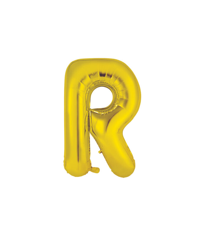 Gold Alphabet Foil Balloon Letter R – LookSharpStore