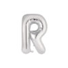 Silver Alphabet Foil Balloon Letter R