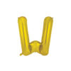 Gold foil balloon in letter "W" design