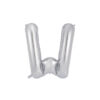 Silver foil balloon in letter "W" design