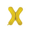 Gold foil balloon in letter "X" design