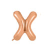 Rose gold foil balloon in letter "X" design