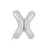 Silver foil balloon in letter "X" design