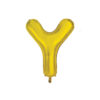 Gold foil balloon in letter "Y" design