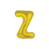 Gold foil balloon in letter "Z" design