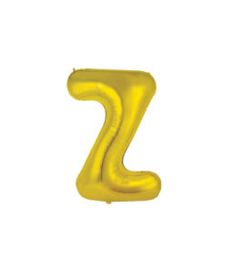 Gold foil balloon in letter "Z" design