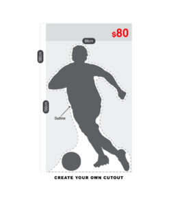 Single Large Cutout 88x180cm