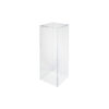 Clear acrylic rectangular stand in size of 28.5cm x 25.8cm x 80cm