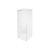 Clear acrylic square stand in size of 30cm x 90cm