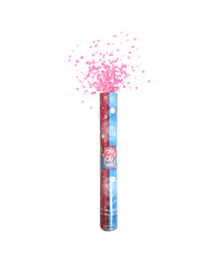 Gender Reveal Pink Confetti Party Cannon 40cm