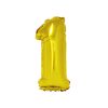 Gold Air Fill Number 1 Balloon