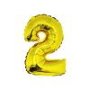 Gold Air Fill Number 2 Balloon