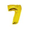 Gold Air Fill Number 7 Balloon