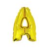 Gold Air Fill Letter A Balloon