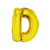 Gold Air Fill Letter D Balloon