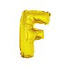 Gold Air Fill Letter F Balloon