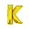 Gold Air Fill Letter K Balloon