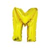 Gold Air Fill Letter M Balloon
